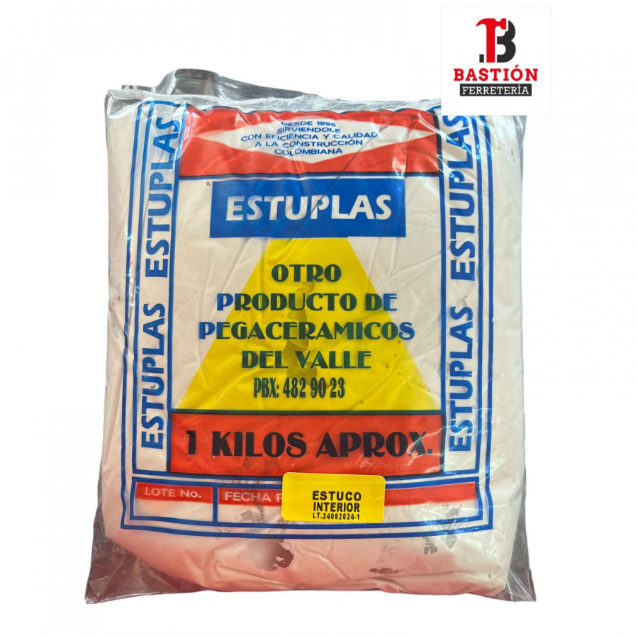 ESTUCO PLASTICO X KILO INTERIOR ESTUPLAS